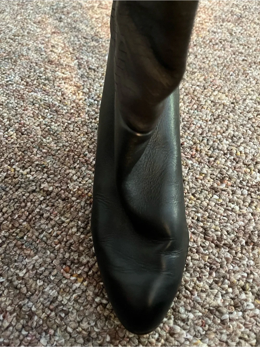 Vintage Xavier Danaud Paris black leather boots